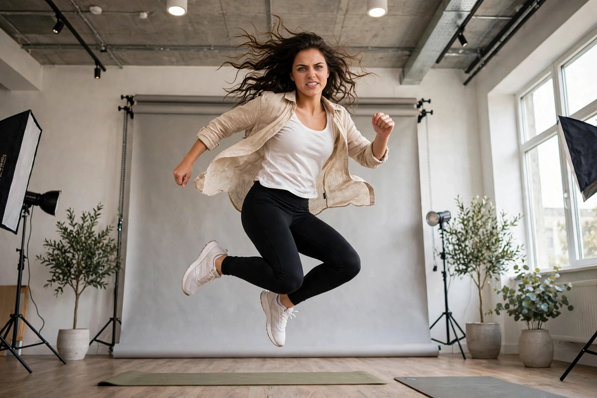 Solÿn en répétition danse